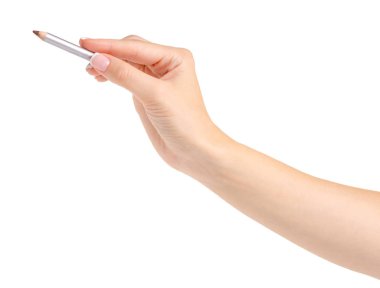 Kaş göz elinde kalem