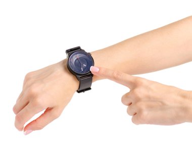 Kauçuk bileklik, yandan kadın siyah izle