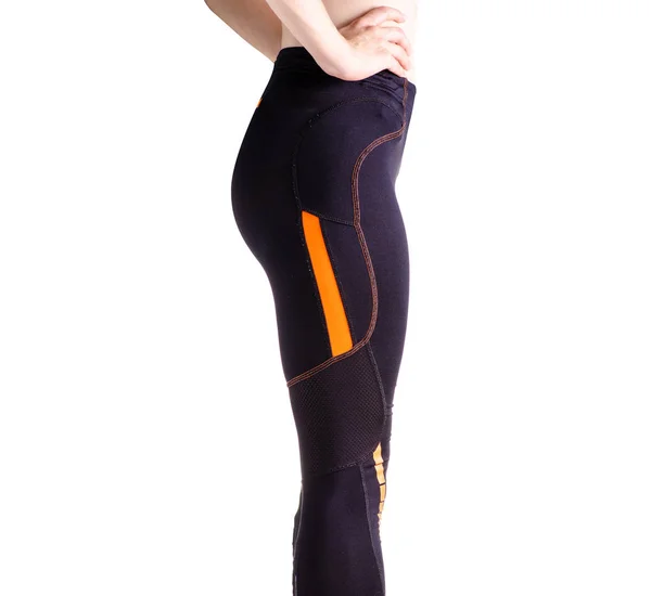 Kvinnliga ben sport leggings — Stockfoto