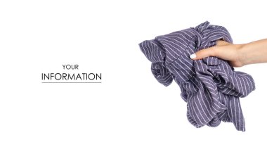 Mavi beyaz çizgili elbise kumaş el giyim kumaş desen