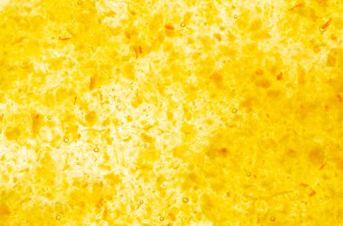 Çamaşır kabarcıklar makro sarı turuncu fatware