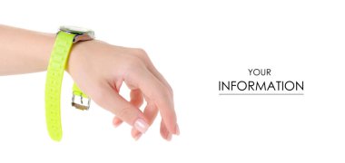 Yeşil saat bir el izi