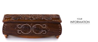 Ahşap tabut jewerly desen