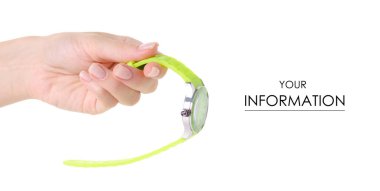 Yeşil saat bir el izi