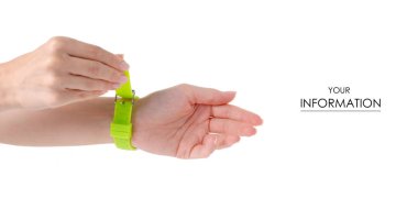 Yeşil saat bir el izi