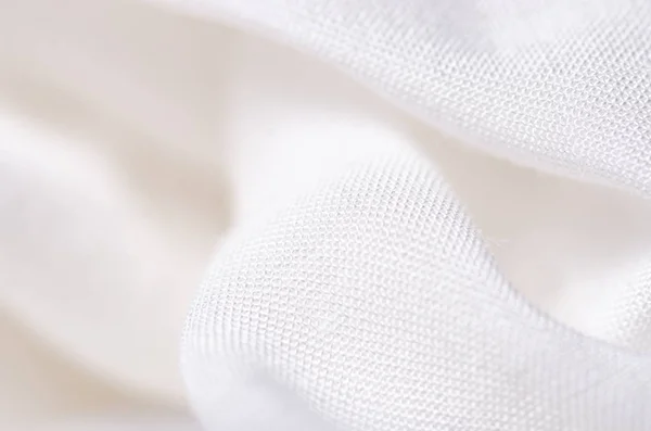 Textura de ropa de tela blanca — Foto de Stock