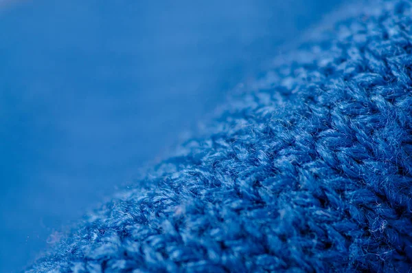 블루 패브릭 스웨터 의류 질감 — 스톡 사진