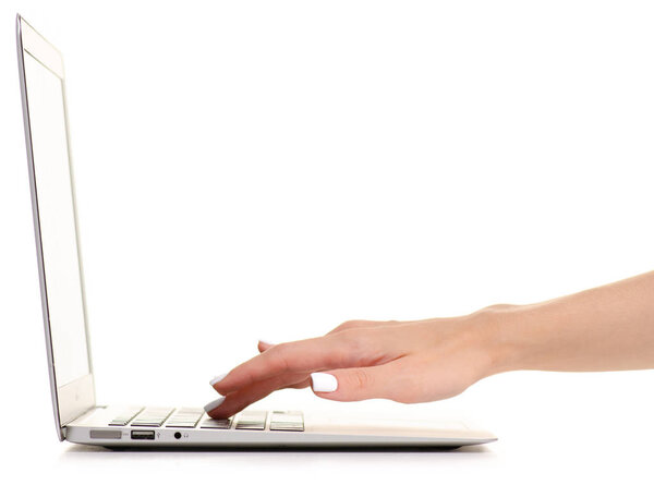 Серый блокнот в руке
