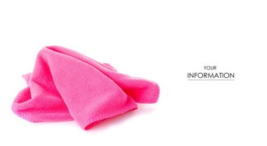 Pembe mikrofiber bez desen