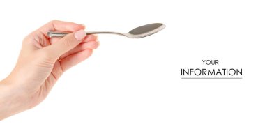 Çay kaşığı bir el desen