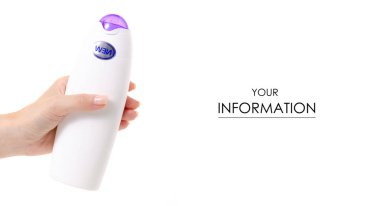 Duş jeli losyon yeni eller desende krem beyaz şişe