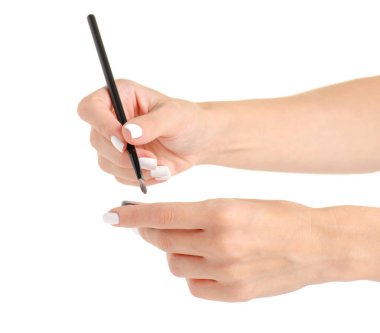 Göz kapakları için el gölgeler