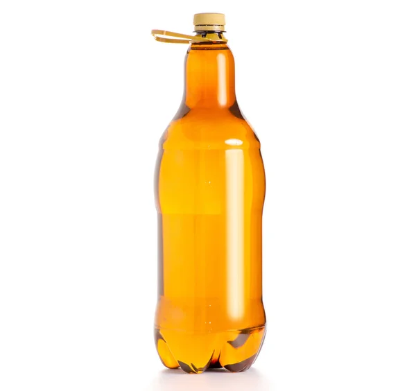 Uma garrafa de padrão kvass cerveja — Fotografia de Stock