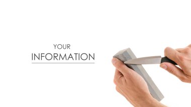 Erkek el bıçak desen keskinleştirmek