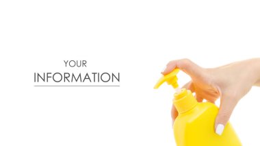 Sabun dispenseri el desen şişesiyle