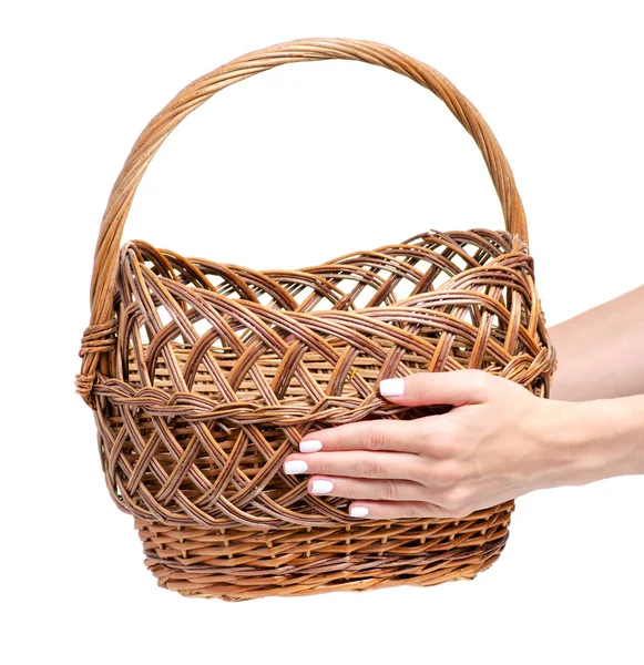 Basket in hand — Stock Photo, Image