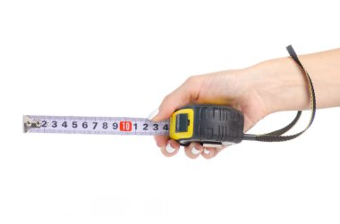 Roulette centimeter in hand