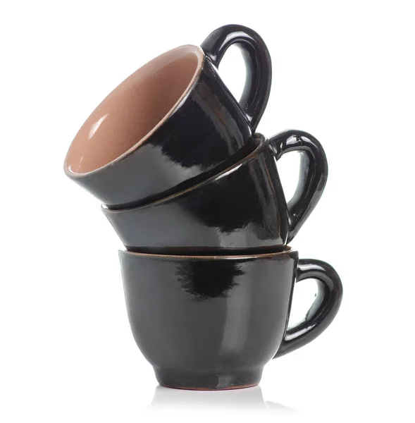 Black Coffee Cups — стоковое фото
