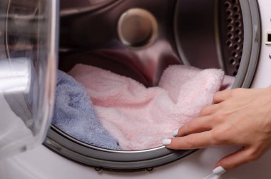 Çamaşır makinesi davul giysi havlu Çamaşırhane el