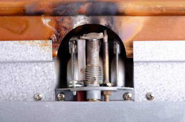 Açık yanık Bakır kazan meme, steampunk tarzı