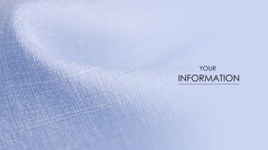 Mavi kumaş keten giyim dikişleri lastik bant deseni