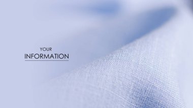 Mavi kumaş keten giyim dikişleri lastik bant deseni