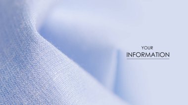 Mavi kumaş keten giyim dikişleri lastik bant deseni