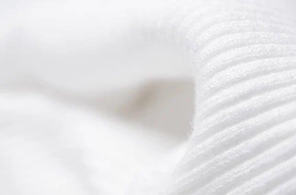 Suéter blanco tejido textil textura material macro — Foto de Stock