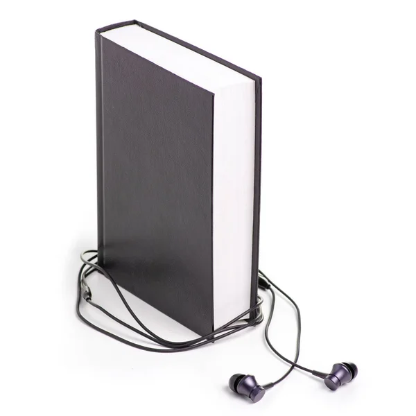 Libros auriculares educación — Foto de Stock