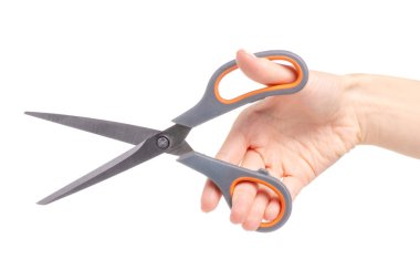Scissors in hand