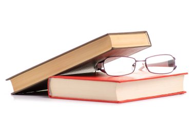 Kitap ve gözlük vizyon için altyazı