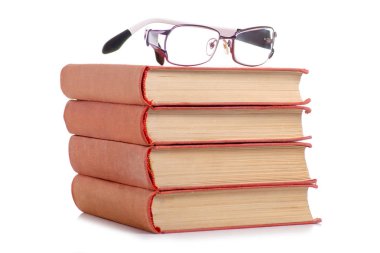 Kitap ve gözlük vizyon için altyazı