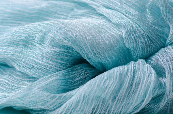 Mavi Turkuaz kumaş kumaş malzeme doku Tekstil — Stok fotoğraf