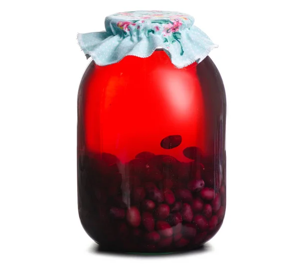 Compote grapes jar — Stock Photo, Image