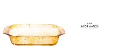 Bir mutfak sünger desenli kirli cam yemekleri