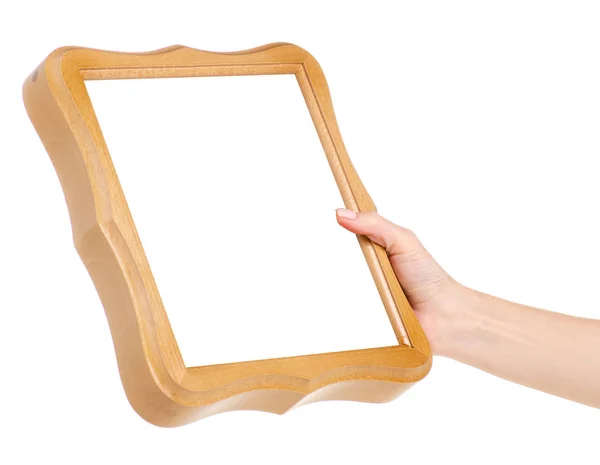 手工木制相框 — 图库照片