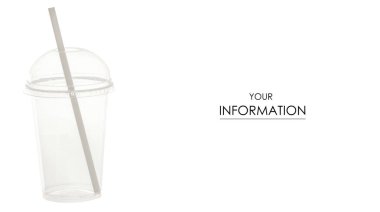 Bir tüp desenli plastik bardak