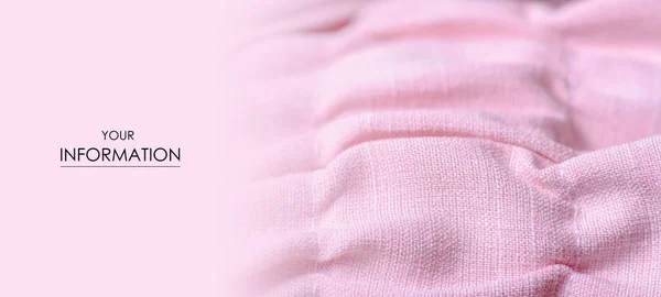 Ropa de tela patrón macro rosa lino — Foto de Stock