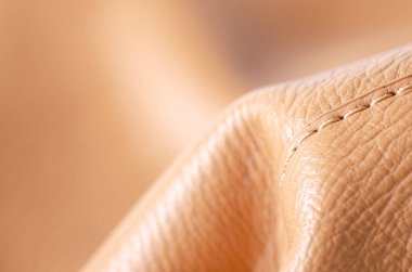 Sarı bej deri malzeme kumaş doğa