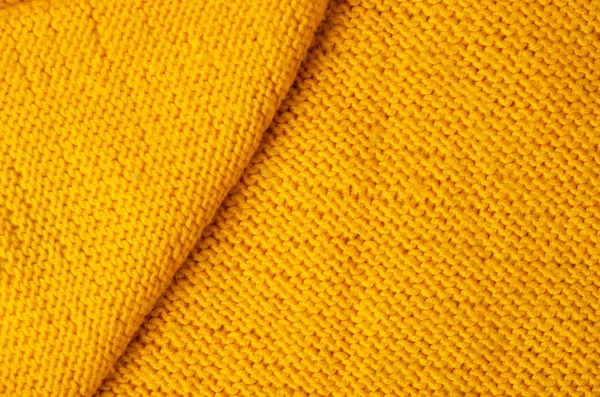 暖かい黄色の布テクスチャ素材セーター — ストック写真