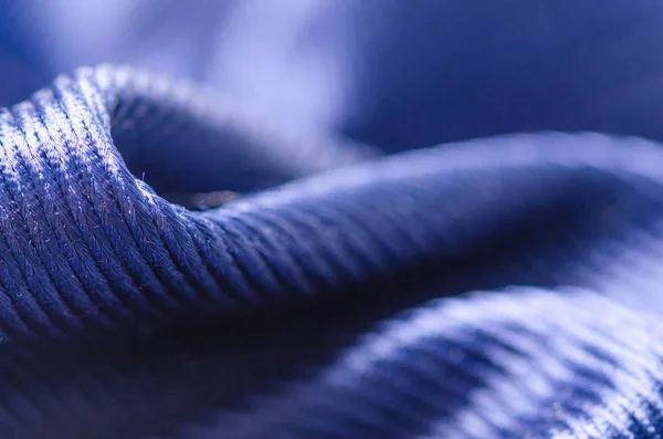 蓝色温暖面料纹理材料毛衣 — 图库照片
