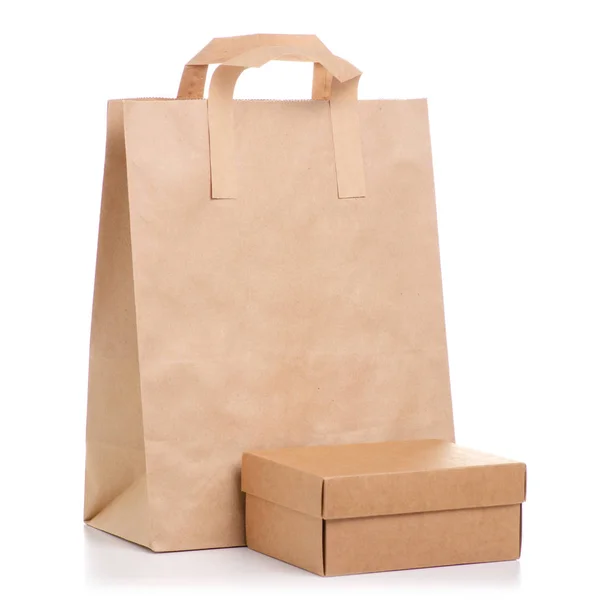 Bolsa de papel caja del paquete — Foto de Stock