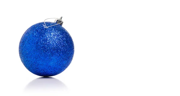 Christmas toys blue ball — Stock Photo, Image