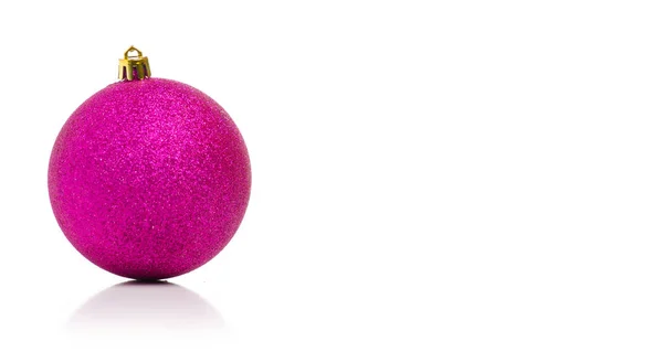 Christmas toys pink ball — Stock Photo, Image