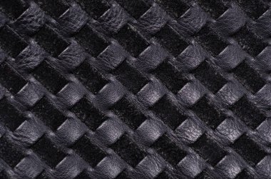 Siyah deri malzeme doku moda