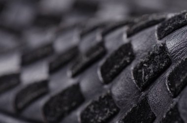 Siyah deri malzeme doku moda