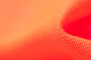 Turuncu kumaş Tekstil doku makro