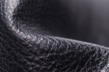 Siyah deri malzeme doku moda