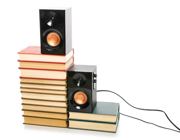 Libros audio altavoces audiolibro — Foto de Stock