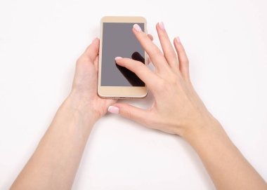 Elinde cep telefonu akıllı telefon